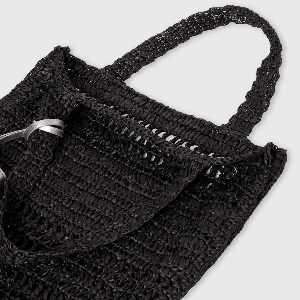 TIGER COAST RAFFIA BEACH BAG