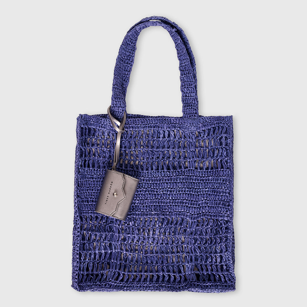 TIGER COAST RAFFIA BEACH BAG