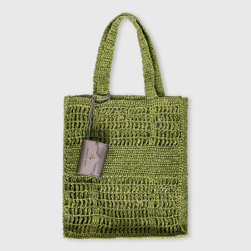 TIGER COAST RAFFIA BEACH BAG