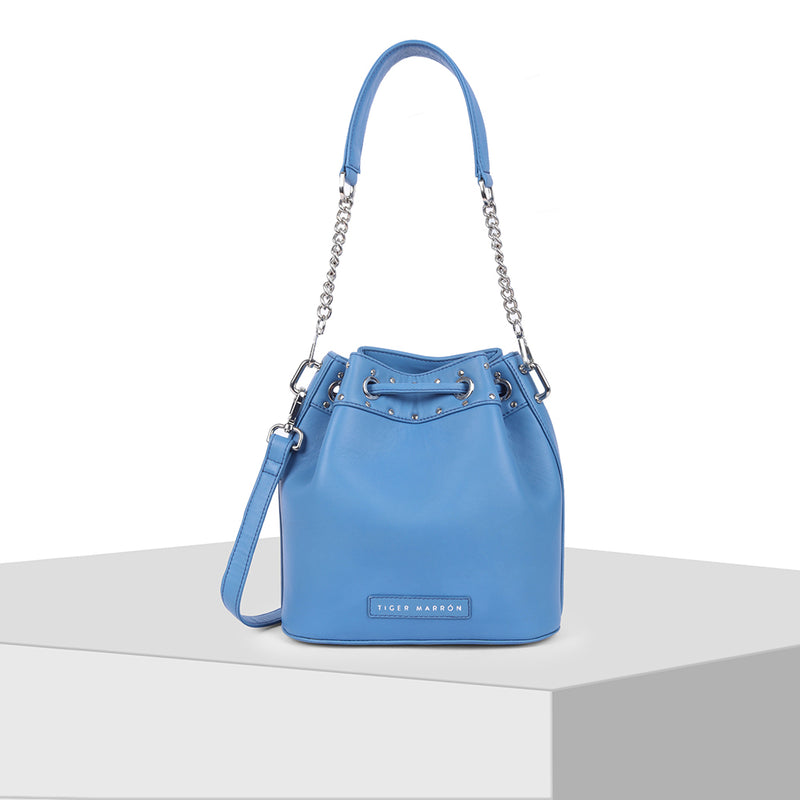 Buy LENORA- BLUE leather Crossbody bag Online in India – Tiger Marrón